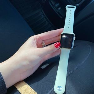 This is the apple watch turned on. Let me know if interested!!